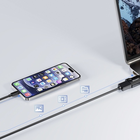Unitek Adapter USB-C do USB-A 10Gbps kompaktowy szybki czarny