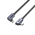 Unitek C14147ABK01-1M kabel USB-C 100W PD 90° kątowy 1m szybki transfer