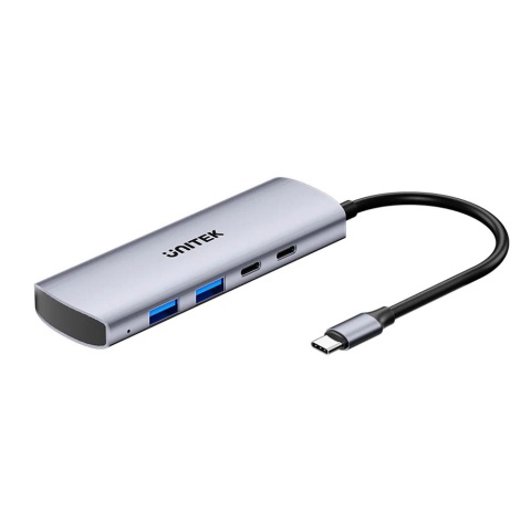 Unitek Hub 4w1 USB-C H1112D 10 Gbps 2x USB-A 2x USB-C kompaktowy