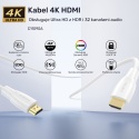 Unitek Kabel HDMI 1.4 4K 15M biały ekranowany wysokiej jakości