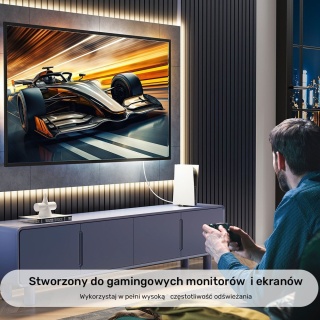 Unitek Kabel HDMI 2.0 4K 1,5m biały HDR 4K60Hz 18Gbps ekranowany elegancki
