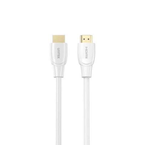 Unitek Kabel HDMI 2.0 4K 2m biały ekranowany wydajny 18Gbps