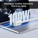 Unitek Kabel USB C PD 100W magnetyczny 1m biały pleciony