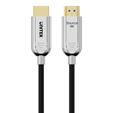 Unitek Kabel optyczny HDMI 2.0 AOC 10 m 4K 60Hz smukły profesjonalny