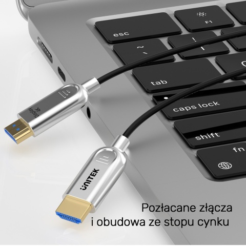 Unitek Kabel optyczny HDMI 2.0 AOC 4K 60Hz 30 m profesjonalny