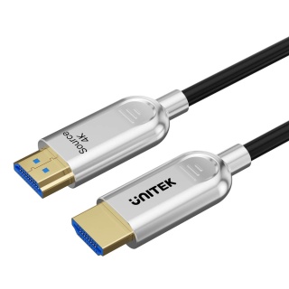 Unitek Kabel optyczny HDMI 2.0 AOC 4K 60Hz 50 m profesjonalny smukły