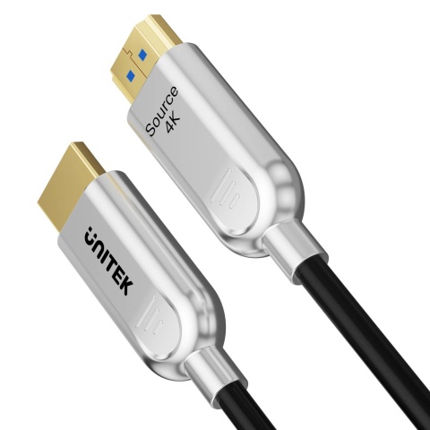 Unitek Kabel optyczny HDMI 2.0 AOC 70 m światłowodowy 4K 60Hz smukły