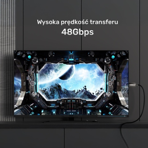 Unitek Kabel optyczny HDMI 2.1 AOC 8K 5m stabilny 48Gbps 4K120Hz