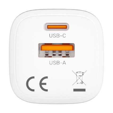 Unitek Ładowarka sieciowa 33W USB C USB A PD QC szybka kompaktowa biała