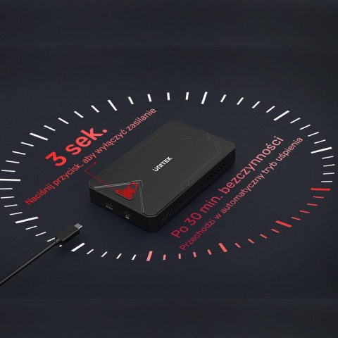 Unitek Obudowa SSD M.2 NVMe SATA USB C 10Gbps aluminiowa
