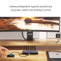 Unitek Przełącznik KVM 2 Porty DisplayPort 8K 4x USB3 Plug and Play lekki