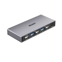 Unitek Przełącznik KVM V1309a 4K 60Hz USB 3.0 HDMI dla 2 komputerów wydajny