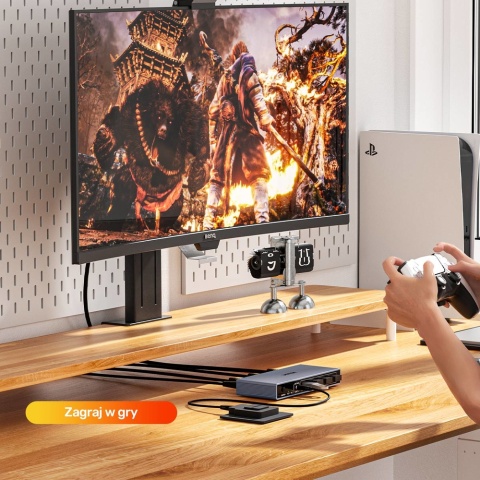 Unitek Przełącznik KVM V1309a 4K 60Hz USB 3.0 HDMI dla 2 komputerów wydajny