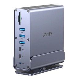 Unitek Stacja dokująca D1135 DisplayLink 3x4K USB-C 100W wydajna kompaktowa