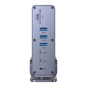 Unitek Stacja dokująca D1135 DisplayLink 3x4K USB-C 100W wydajna kompaktowa