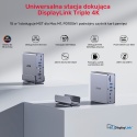 Unitek Stacja dokująca D1135 DisplayLink 3x4K USB-C 100W wydajna kompaktowa