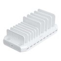 Unitek Stacja ładująca 10xUSB 2.4A 60W biała szybka organizacja