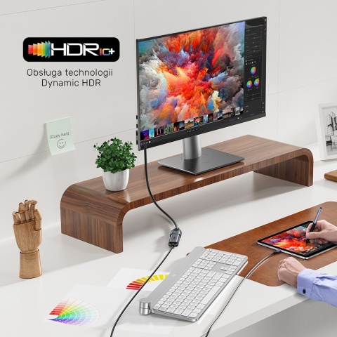 Unitek Ultra Stream 8K przedłużacz HDMI 0,5m 48Gbps HDMI 2.1