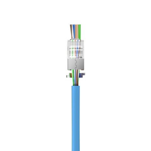 Unitek Wtyk modularny RJ45 Cat 7 Pass Through 50szt łatwe zaciskanie