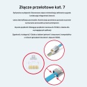 Unitek Wtyk modularny RJ45 Cat 7 Pass Through 50szt łatwe zaciskanie