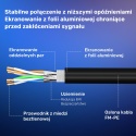 Unitek kabel Ethernet Cat8 1.5m SFTP wydajny szybki 40Gbps