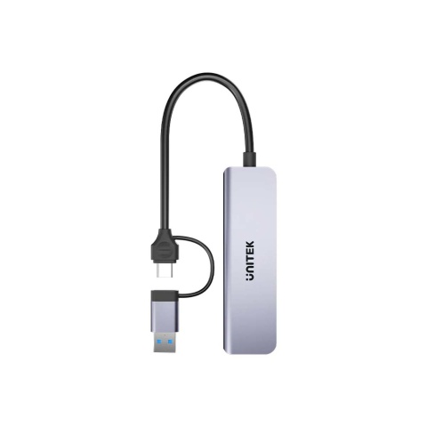 Unitek uHUB P5+ Hub 5w1 USB-C USB-A 5Gbps z czytnikiem SD microSD