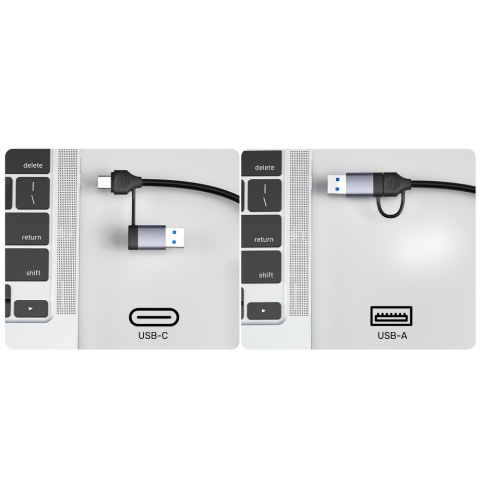 Unitek uHUB P5+ Hub 5w1 USB-C USB-A 5Gbps z czytnikiem SD microSD