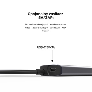 Unitek uHub Q4 USB-C hub 4x USB-A 10 Gbps kompaktowy