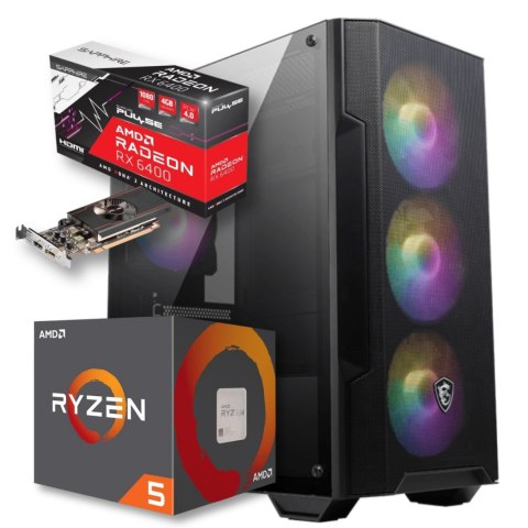 BSG Striker V21 AMD Ryzen 5 AMD Radeon RX 6400 16GB DDR4 512GB SSD Windows 11 Pro