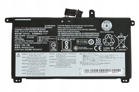 Bateria do laptopa Better Batteries wewnętrzna Lenovo T570 T580 P51s P52s