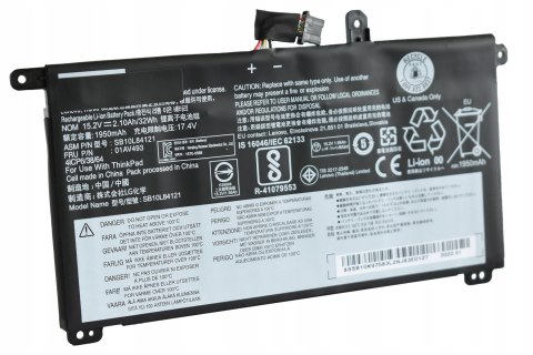 Bateria do laptopa Better Batteries wewnętrzna Lenovo T570 T580 P51s P52s