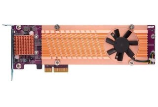 QNAP QM2-4P-384 karta PCIe 4x M.2 NVMe SSD do NAS i PC wydajna chłodzona
