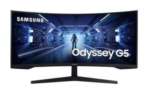Samsung Monitor 34 cale LC34G55TWWPXEN VA 3440x1440 Ultra WQHD 21:9 format kinowy 1xHDMI/1xDP 1 ms (MPRT) zakrzywiony 165Hz Gaming 2 la