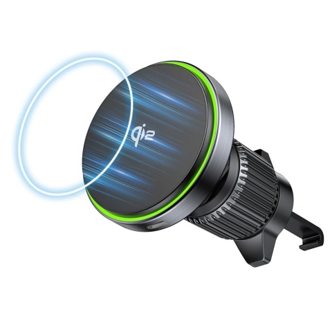 Uchwyt samochodowy Unitek 38W Qi2 magnetyczny ładowarka 15W wydajny lekki