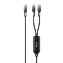Unitek Kabel 2w1 USB-C PD 100W silikonowy 1,8 m elastyczny