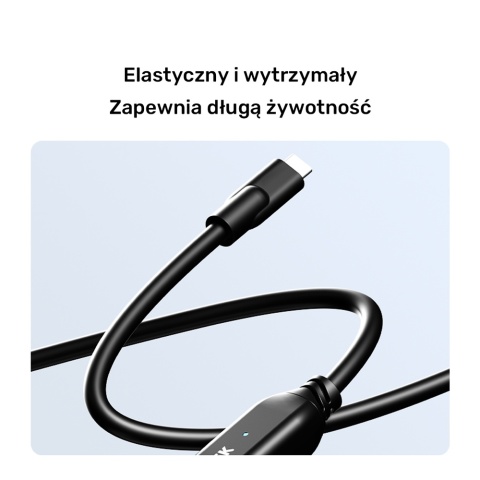 Unitek Kabel przedłużający USB-C 10 Gbps 5m czarny 100W PD aktywny