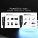 Unitek Kabel przedłużający USB-C 10 Gbps 5m czarny 100W PD aktywny