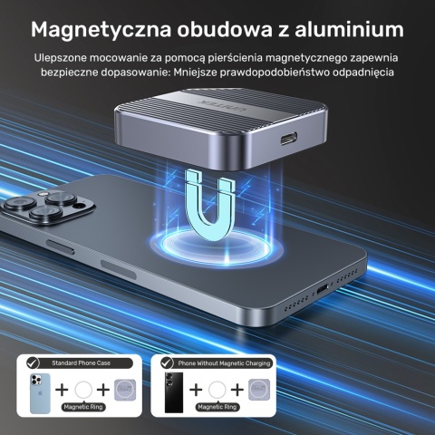 Unitek SolidForce Reefer obudowa magnetyczna M.2 USB-C 10Gbps NVMe SATA