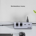 Unitek UHub Q4 Hub USB C USB A 4 porty 5Gbps kompaktowy aluminiowy lekki