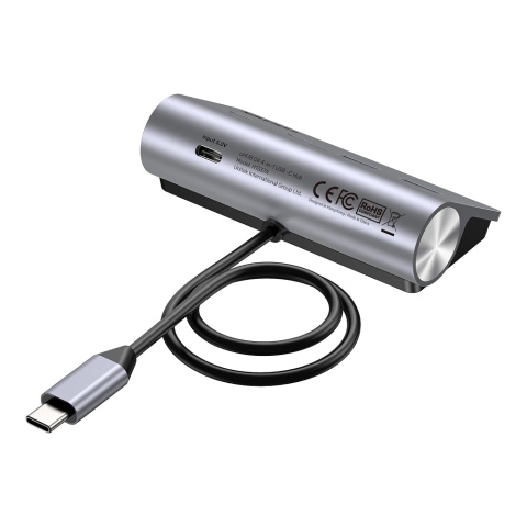 Unitek UHub Q4 Hub USB C USB A 4 porty 5Gbps kompaktowy aluminiowy lekki