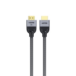 Unitek przewód 8K LUX HDMI 2.1 1m nylonowy oplot gamingowy