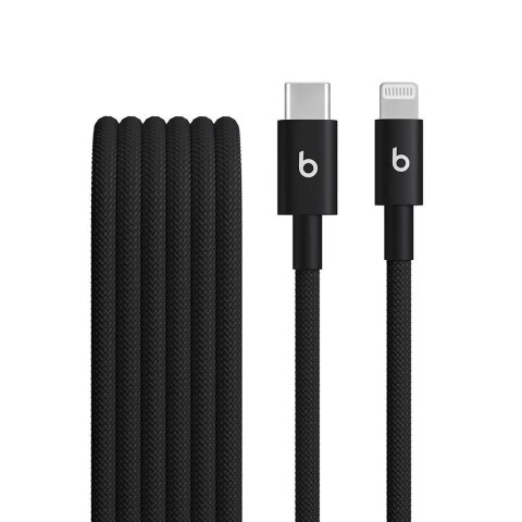 Kabel Apple Beats USB C do Lightning 1.5 m czarny pleciony iPhone iPad iPod