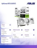 Karta graficzna Asus TUF Gaming RTX 5070 Ti 16GB GDDR7 BTF OC biała 256bit