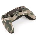 Gamepad Gembird PS4 bezprzewodowy PC przewodowy wibracje Bluetooth moro