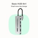Hub Green Cell USB-C Basic 4x USB-A szybki kompaktowy adapter