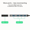 Hub Green Cell USB-C Basic 4x USB-A szybki kompaktowy adapter