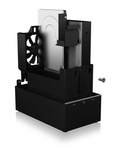 IcyBox IB-RD3621-C31 obudowa RAID 2 dyski 2.5 3.5 SATA USB C 3.1 Gen 2 UASP