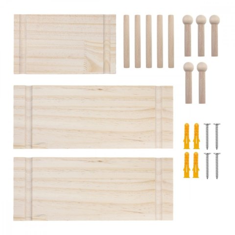 Organizer ścienny Maclean MC-130 WD drewniana tablica 40x60 cm narzędziowa