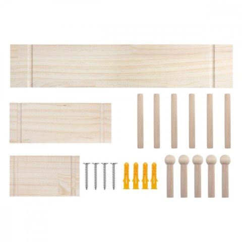 Drewniana tablica organizer Maclean MC-131 WD 60x80 cm 20 kg ścienna mocna