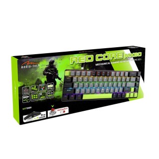 Klawiatura Media Tech Red Core MX60 mechaniczna gamingowa 60% RGB USB C